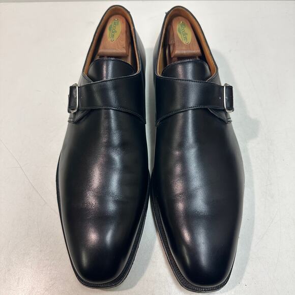 EUC Crockett & Jones x Polo Ralph Lauren Single Monk Bench Made in England 12 D main image 6
